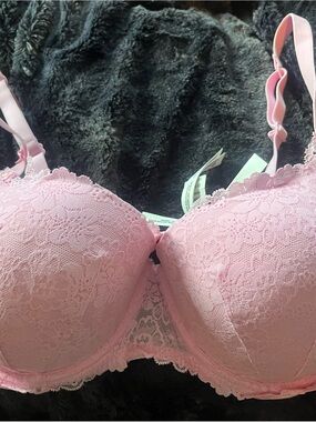 Victoria's Secret Pink Lace Padded Bra